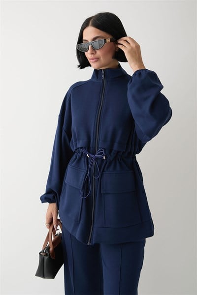 Çift Cep Biyeli Lacivert Oyşo Takım