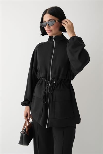 Çift Cep Biyeli Siyah Oysho Takım