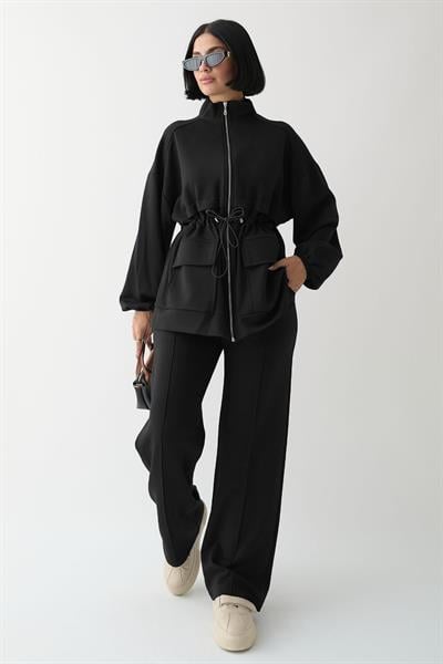 Çift Cep Biyeli Siyah Oysho Takım