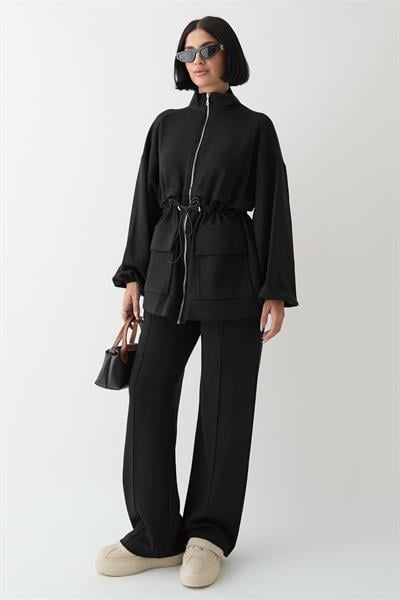 Çift Cep Biyeli Siyah Oysho Takım