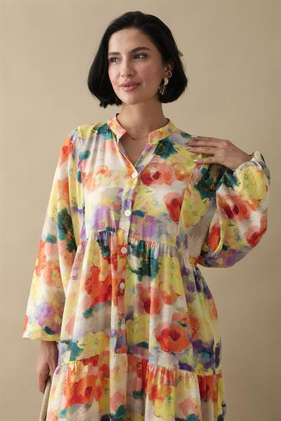 Dalia Sarı Mango Elbise