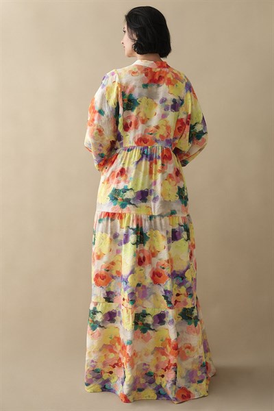 Dalia Sarı Mango Elbise
