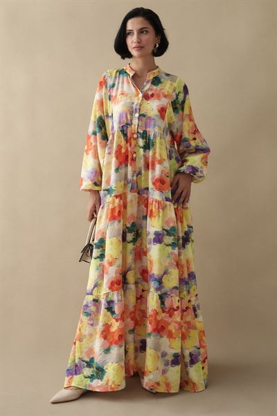 Dalia Sarı Mango Elbise