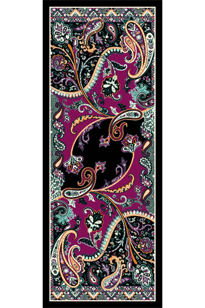 Damla Motif Desenli Bordo Soft Pamuk Şal