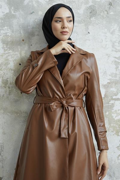 Darina Kuşaklı Deri Taba Trenç