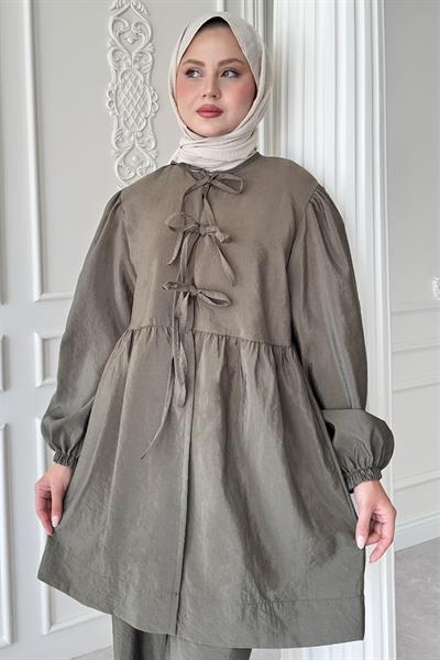 Düğümlü Salaş Haki Takım