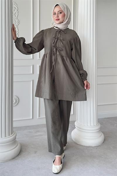 Düğümlü Salaş Haki Takım