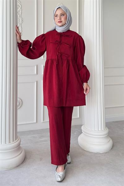 Düğümlü Salaş Kırmızı Takım