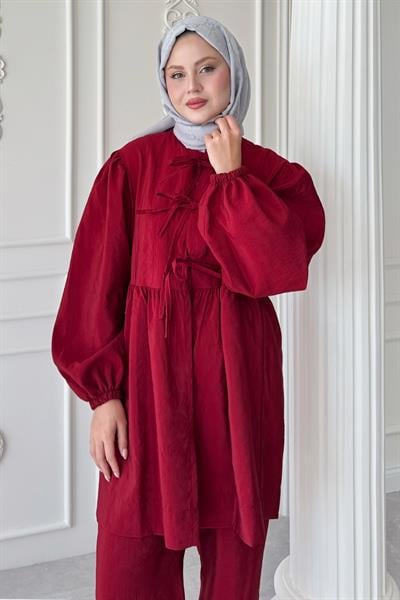 Düğümlü Salaş Kırmızı Takım