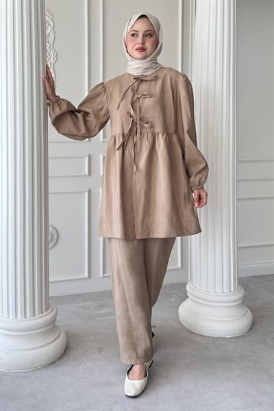 Düğümlü Salaş Sütlü Kahve Takım