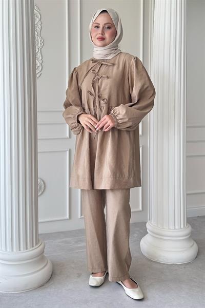 Düğümlü Salaş Sütlü Kahve Takım