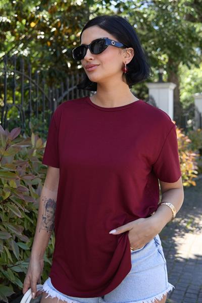 Düz Basic Tişört Kırmızı