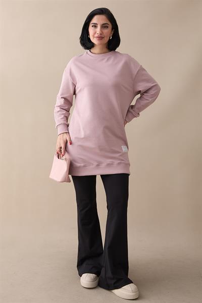 Etiket Detay Basic Gül Kurusu Tunik