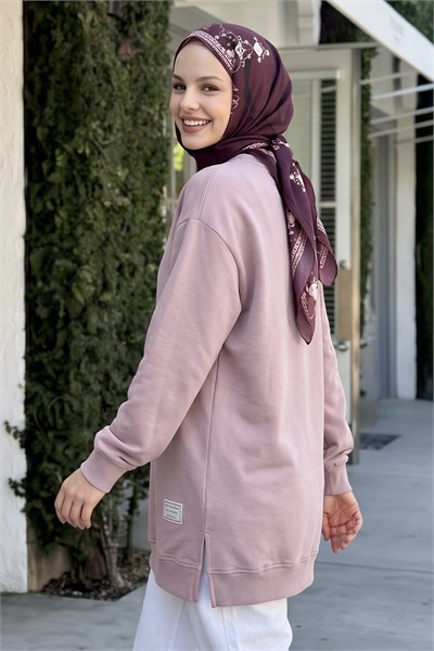 Etiket Detay Basic Gül Kurusu Tunik