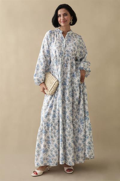 Frezya Mavi Mango Elbise