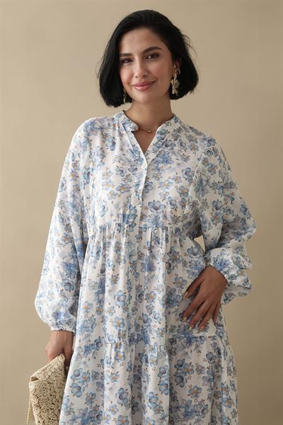 Frezya Mavi Mango Elbise