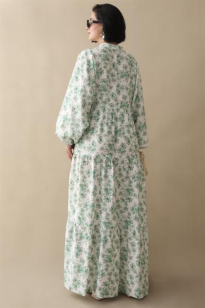 Frezya Yeşil Mango Elbise