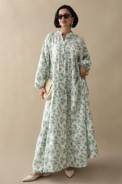 Frezya Yeşil Mango Elbise