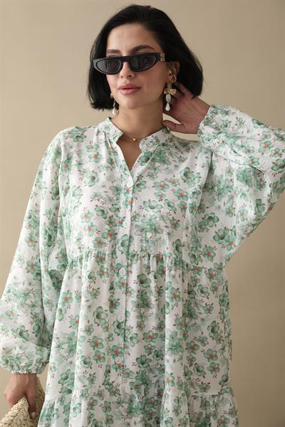 Frezya Yeşil Mango Elbise