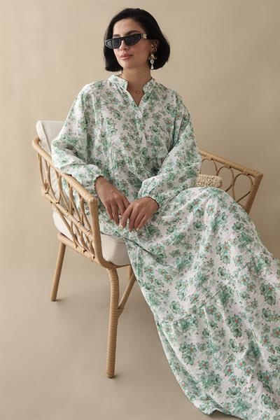 Frezya Yeşil Mango Elbise