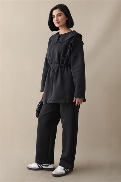 Gemici Yaka Siyah Scuba Takım