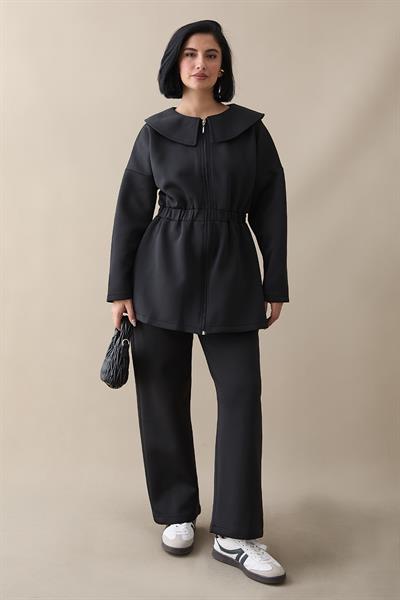 Gemici Yaka Siyah Scuba Takım