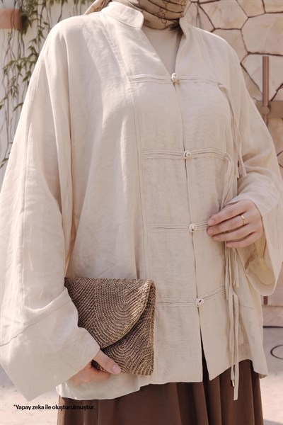Geniş Kol Taş Kimono