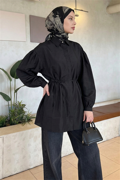 Gizli Patlı Siyah Gömlek