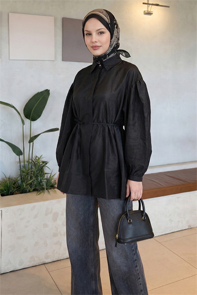 Gizli Patlı Siyah Gömlek