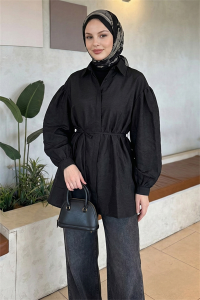 Gizli Patlı Siyah Gömlek