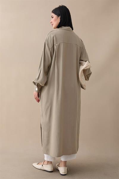 Gömlek Yaka Vizon Salaş Tunik