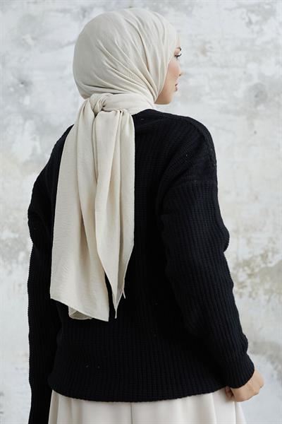 Helly Papatya İşlemeli Hırka - Siyah