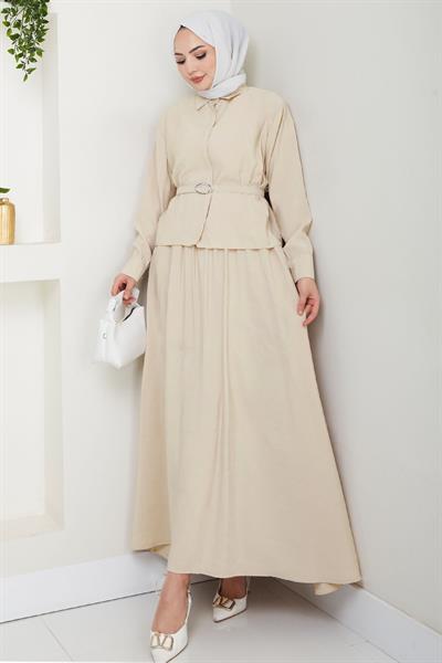 İnce Kemerli Etekli Taş Takım