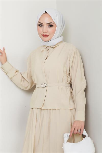 İnce Kemerli Etekli Taş Takım