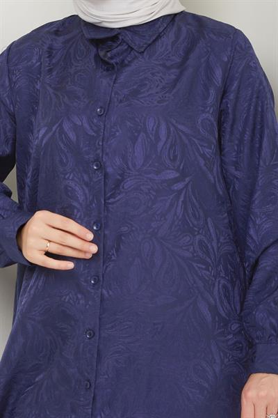 Jakar Boydan Düğmeli İkili Takım İndigo