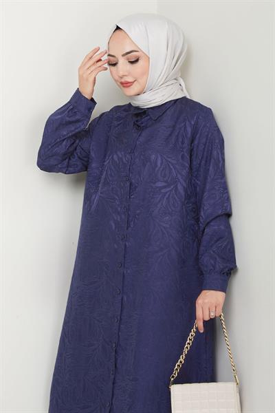 Jakar Boydan Düğmeli İkili Takım İndigo