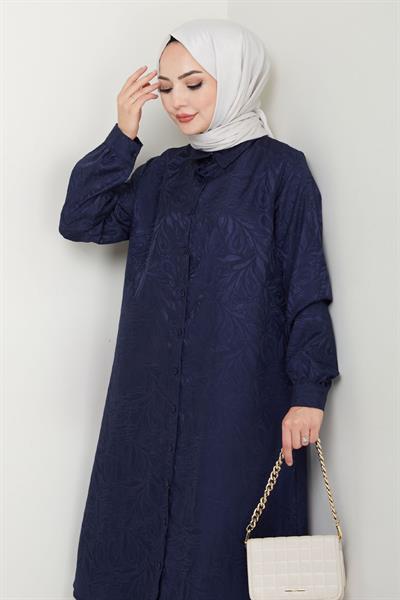 Jakar Boydan Düğmeli İkili Takım Lacivert