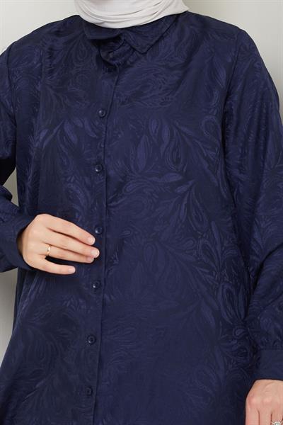 Jakar Boydan Düğmeli İkili Takım Lacivert