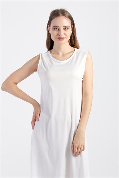 Jüpon İç Astar Beyaz Elbise