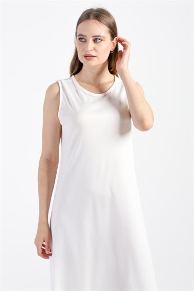 Jüpon İç Astar Beyaz Elbise