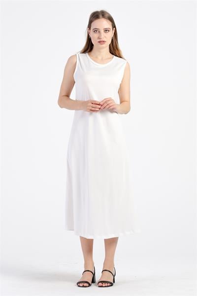 Jüpon İç Astar Beyaz Elbise