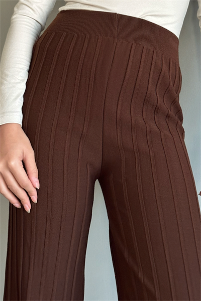 Kalın Fitilli Acı Kahve Triko Pantolon