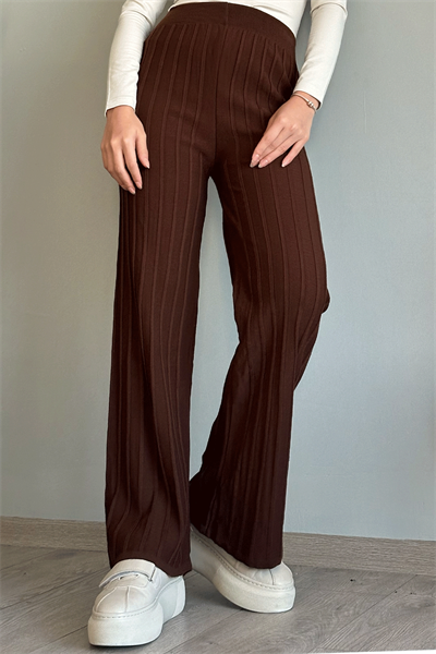 Kalın Fitilli Acı Kahve Triko Pantolon