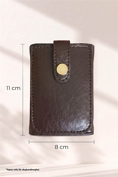 Kartlık Detay Küçük Acı Kahve Cüzdan
