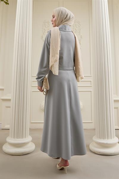 Kısa Bolerolu Etekli Mint Yeşili Scuba Takım