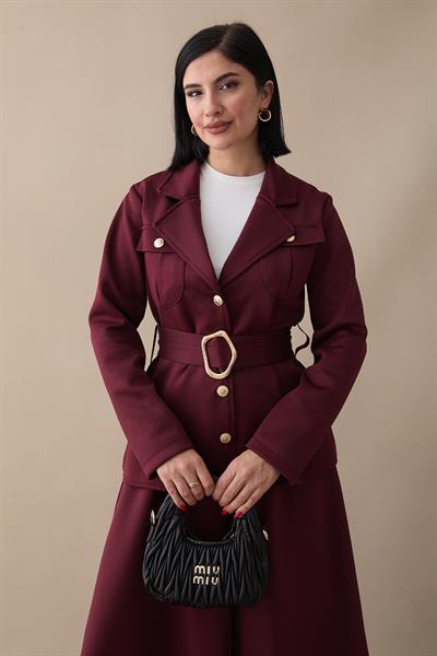 Klasik Scuba İkili Bordo Takım