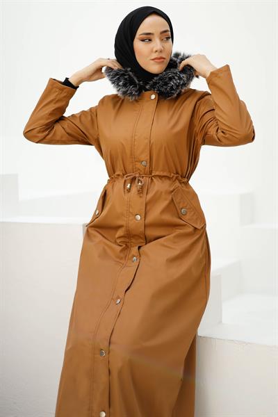 Kürklü İçi Polar Uzun 2002 Kaban - Vizon