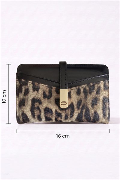 Leopar Desen Taba Cüzdan