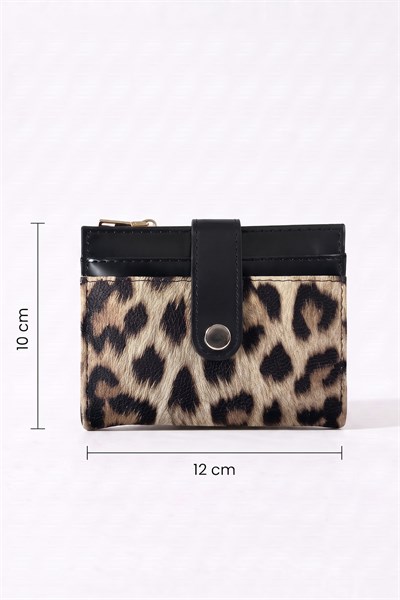 Leopar Detay Taba Cüzdan