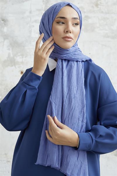 Levi Bambu Kraş Şal - Mavi